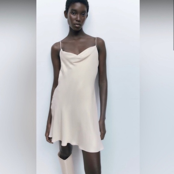 Zara slip dress with diamanté rhinestones strap - Picture 2 of 11